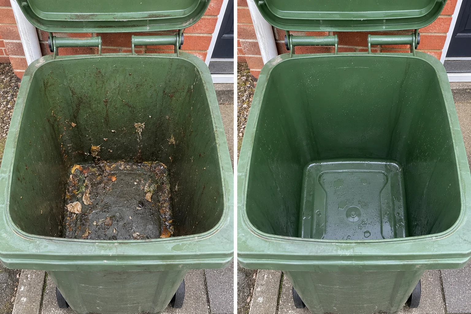 Before bin cleaning: illustrative example