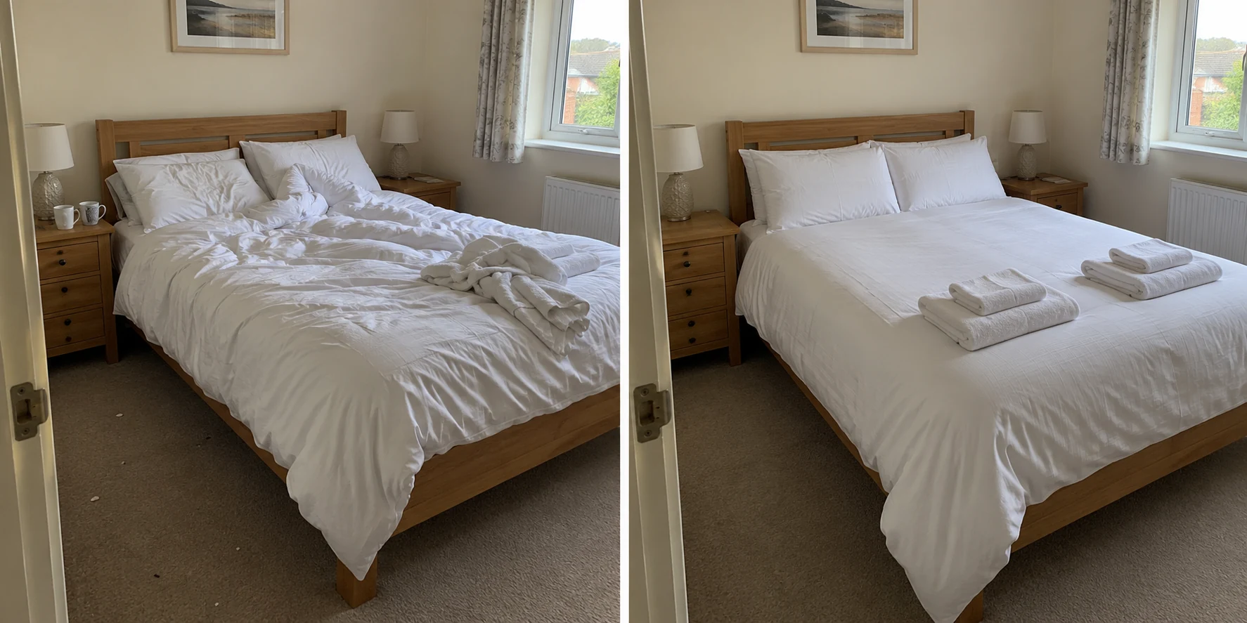 Before holiday-let changeover: illustrative example