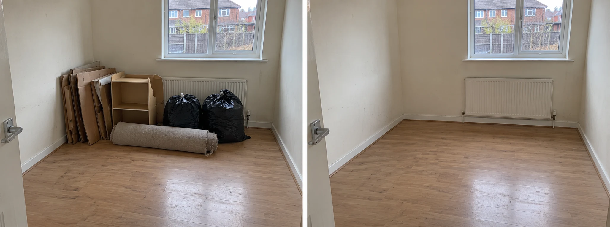 Before rubbish removal and clearance: illustrative example